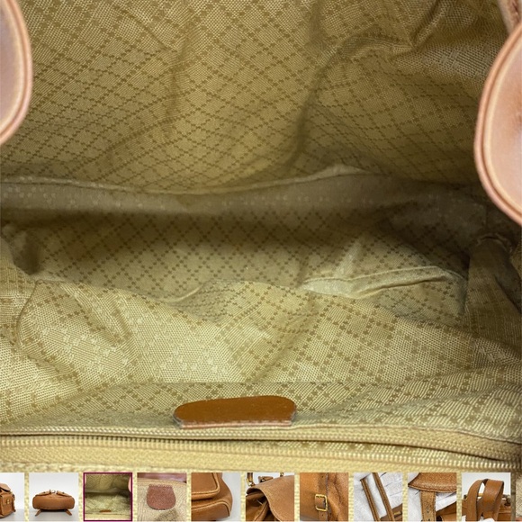 Gucci Vintage Bamboo Leather Backpack EUC - Picture 9 of 12